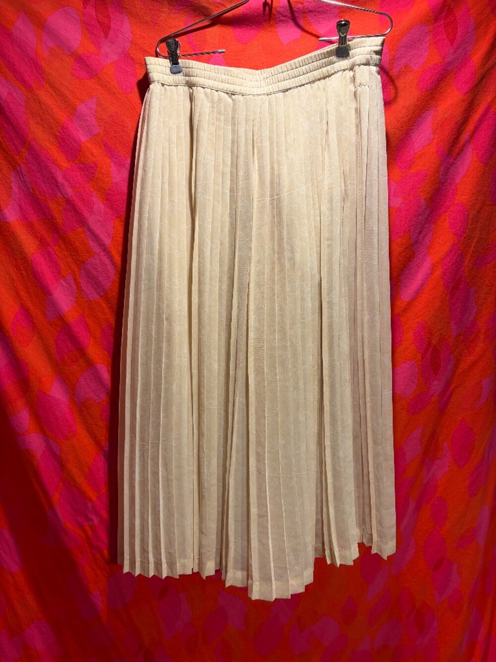Gorgeous Vintage ESPRIT Cream Colored Pleated Culotte Pants - Medium